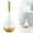 White-D, variant on Toilet Brush And Holder Set Hammered Elegant Bathroom Decor With Anti Shield & 360° Cleaning Base Proof Modern Accessories For Home Hotel