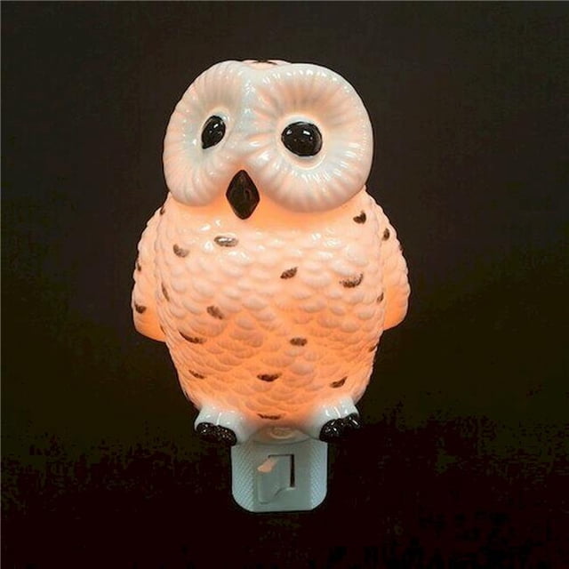 White Owl Shaped Night Light