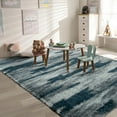 thumbnail image 5 of Wellber Shag Rugs Fluffy Tie-Dyed Area Rug for Bedroom Living Room Carpet Home Decor,5'x8',Blue, 5 of 7