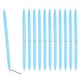 thumbnail image 1 of Uxcell Slim Metal Ballpoint Pen, 12Pcs Black Ink 1mm Medium Point Pen Metallic Retractable Lightweight Smooth Writing Pens for Business Office Wedding Guest Book, Blue, 1 of 7