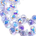 thumbnail image 3 of Electroplate Glass Beads Strands AB Color Plated Faceted Teardrop Top Drilled Lavender 6x4mm Hole: 0.8mm about 97~102pcs/strand 10.63''~14.80''(27~37.6cm), 3 of 3