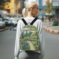 thumbnail image 7 of FORMRS Mini Backpack Purse for Women Travel Daypack Casual Shoulder Bag, Art Garden Scene, 7 of 7
