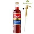 thumbnail image 1 of Torani Strawberry Flavoring Syrup, Professional Garden-Fresh Berry Base, Shatter-Resistant 1L Plastic Bottle + Bonus Squeeze Pump, 1 of 4