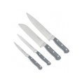 thumbnail image 1 of Dura Living 4-Piece Kitchen Knife Set - Forged Stainless Steel Cooking Knives, Black, 1 of 2