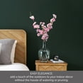 thumbnail image 2 of Elements Realistic Look and Feel Artificial Cherry Blossom Arrangement in Clear Glass Vase, 2 of 6