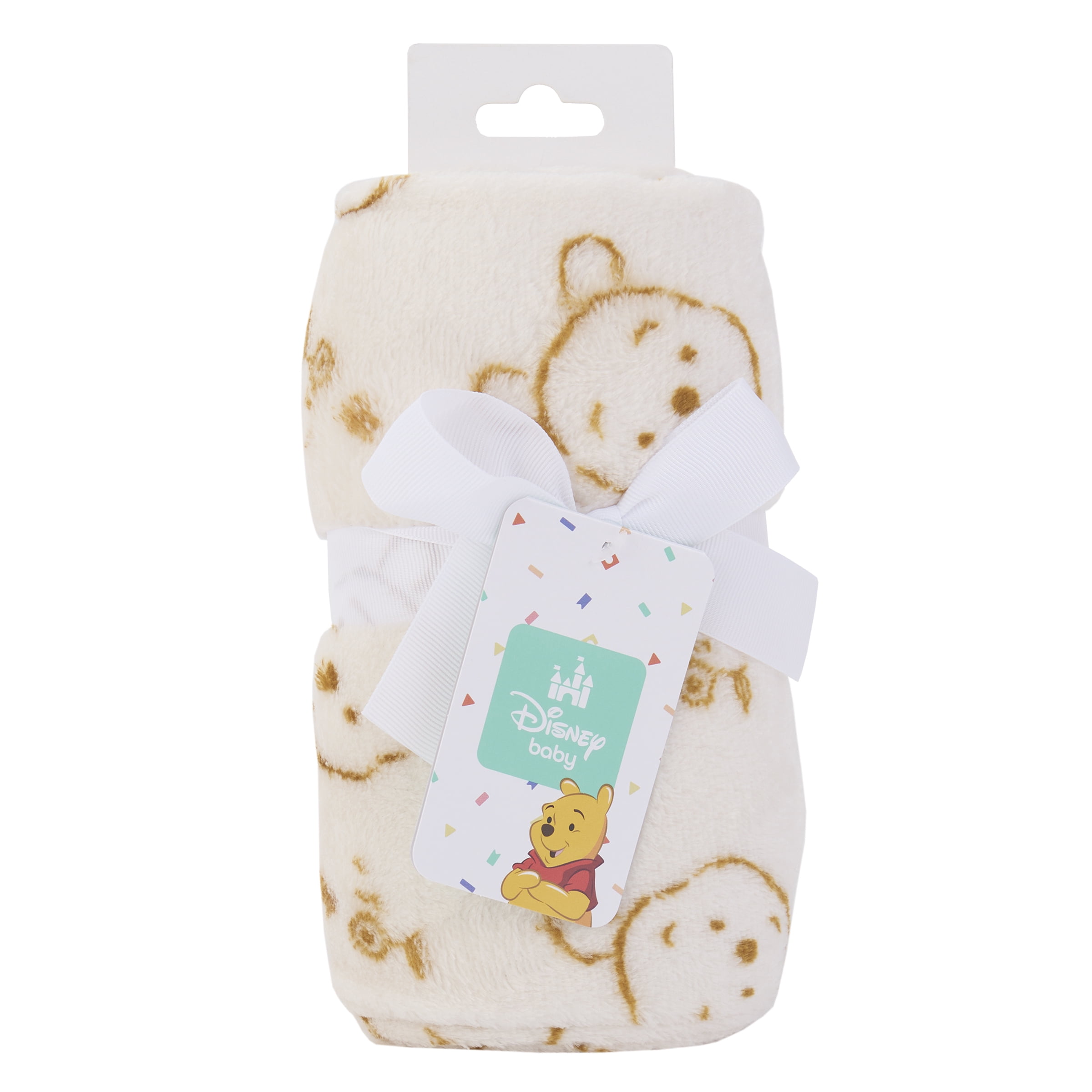 Disney Winnie the Pooh Beige Baby Blanket