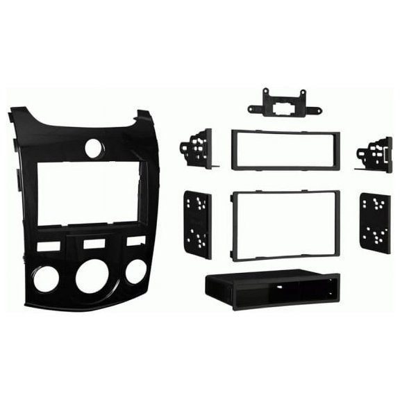 Metra 99-7338HG High Gloss Black Single/Double DIN Dash Kit for Select Kia Forte
