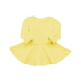 thumbnail image 2 of Auroural Girls Long Sleeve Sweatshirt Dress Casual Round Neck Flared Play Dress for Kids Daily Outfits, 2 of 6