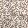 thumbnail image 1 of oneOone Cotton Cambric Brown Fabric Animal Skin Dress Material Fabric Print Fabric By The Yard 42 Inch Wide-4W, 1 of 4