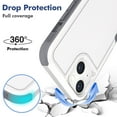 thumbnail image 3 of iPhone 14 Case, Allytech Military Grade Protective Anit-Scratch Shockproof Drop Proof Bumper Defender Back Cover Case for Apple iPhone 14 6.1" - White, 3 of 5