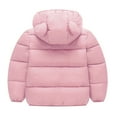thumbnail image 4 of LFEOOST Toddler Baby Hooded Down Jacket Boys Girls Kids Thicken Warm Winter Coat Outerwear 1-6 Years (Pink, 3 Years), 4 of 4
