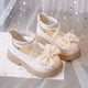 thumbnail image 4 of Zapatos de niña de una sola capa con suela blanda y lazo de otoño, 4 of 6
