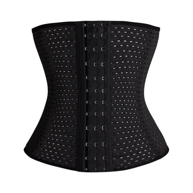 EeaseMX Faja moldeadora transpirable que adelgaza la cintura y el abdomen - Talla XL (Negro)