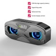 thumbnail image 2 of Giunmcul Online Shopping Wireless Bluetooth Speaker Subwoofer Desktop LED Clock Owl Radio Small Sound, 2 of 3