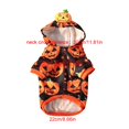 thumbnail image 2 of Halloween Dog Hoodie, Pumpkin Pattern Pet Sweatshirt with Hood for Small and Medium Dogs, Warm Holiday Apparel, 2 of 6