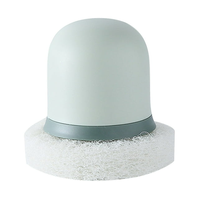 Harpily Cleaning Brush Sponge Kitchen Pot Brush With Handle Reusable And Washable Eraser Cleaner Rust Removal Tool Sink Pot Dish Scrubber Bathroom Decontamination Cleaning Brush
