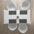 thumbnail image 3 of Ambesonne Black and White Place Mats Set of 4, Squares Modern, Standard Size, Black White, 3 of 4