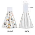thumbnail image 3 of Dailycode Kitchen Wash Cloths with Hanging Loops Absorbent Absorbent Quick Drying Hand Towels, 2 Pack, Truck Construction, 3 of 7