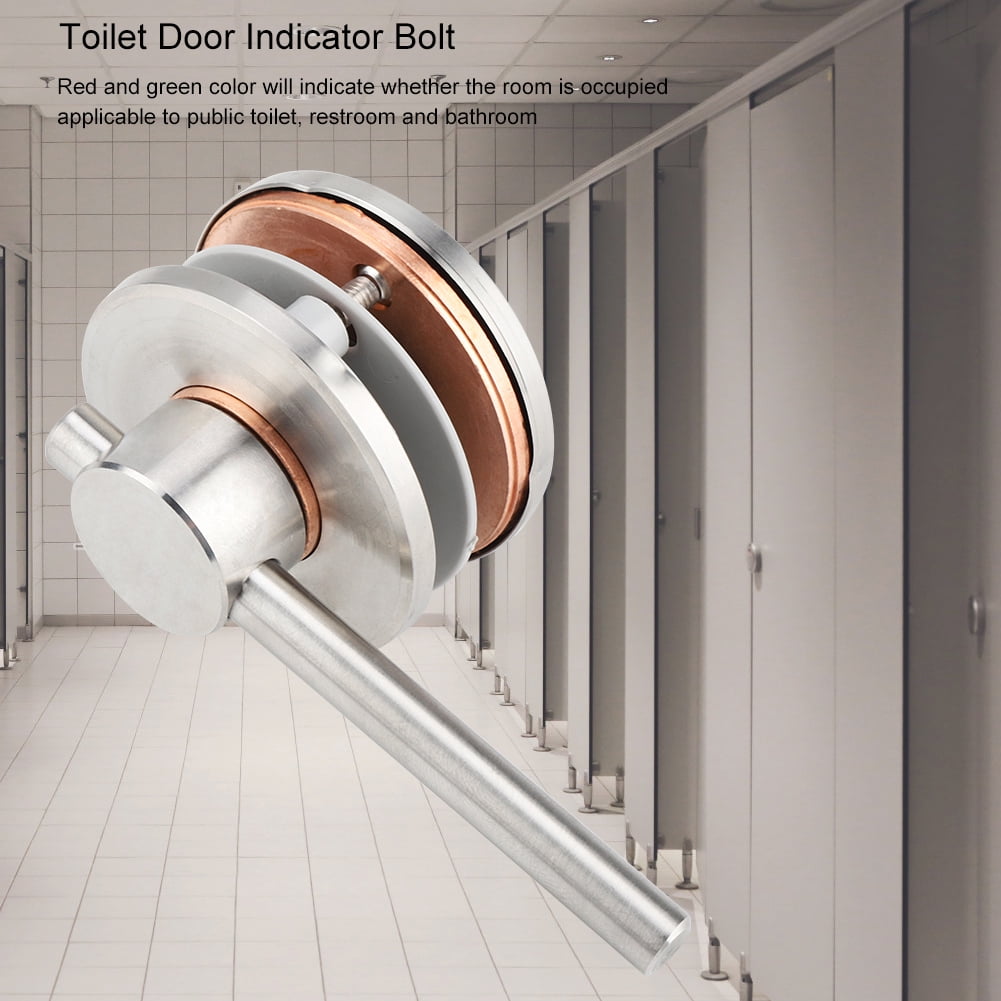 YLSHRF Bathroom Toilet Privacy Door Rotating Bolt Lock Hardware with Vacant Engaged Indicator