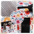 thumbnail image 5 of Numjaw Casserole Carrier for Hot or Cold Food, 12.8'' Double Decker Round Insulated Casserole Carrier Storage Bag with Carry Handles, for Trip, Party, Picnic,Floral#4, 5 of 8