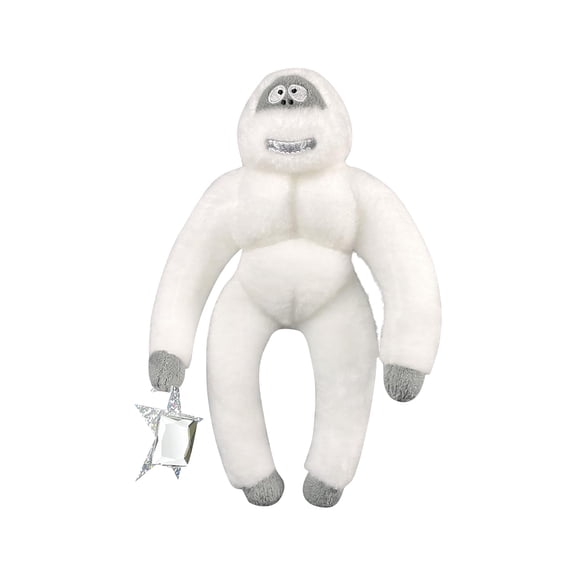 Christmas Tree Topper, Funny Plush Abominable Snowman Design, 1 Pack Soft Fluffy Holiday Decor, for Indoor Christmas Tree Decoration Home Party Winter Seasonal Festive Display