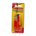 thumbnail image 3 of (4 pack) Johnson Crappie Buster Spin'R Grub Fishing Lure, Black/Fluorescent Orange, 2 in, 3 of 6