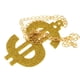 thumbnail image 3 of Paquete de 2 Piezas Bling USD de Dólar Gafas de terre Dinero Colgante Collar Disfraz Pimp Elegante Moda DJ Accesorio Yinane Gafas de sol dólar USD dorado, 3 of 8