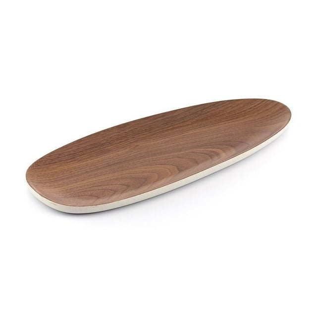 Bamboo Noyer Plat Ovale 31 cm