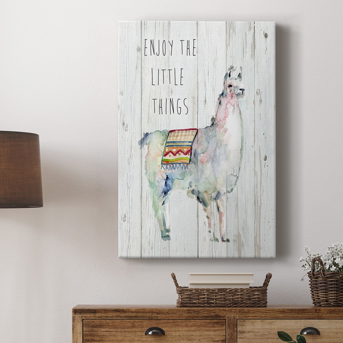 Llama Little Things Premium Gallery Wrapped Canvas - Ready to Hang