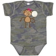 thumbnail image 3 of Inktastic Cute Volleyball Girl Monkey Girls Baby Bodysuit, 3 of 5