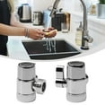 3 Way Diverter Valve Water Tap Connector Kitchen Faucet Adapter Sink