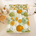 thumbnail image 5 of Manfei Harvest Pumpkin Print King Sheets,Watercolor Pumpkin Print Bedding,4-Piece,1 Flat Sheet,1 Fitted Sheet and 2 Pillowcases, 5 of 6