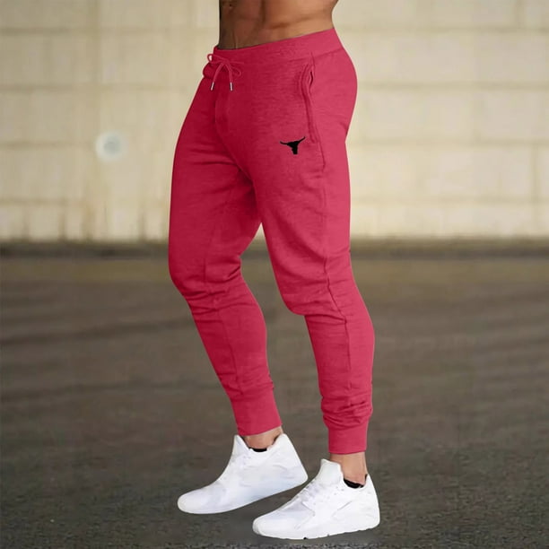 Pantalones largos, pantalones casuales para hombre, pantalones finos, pantalones deportivos para exteriores, pantalones para correr, pantalones con cordón ajustable con puntera pequeña para hombre.
