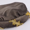 thumbnail image 7 of vlrwzc Brown Renaissance Beret Hat Medieval Themed Event Beanie Cap, 7 of 7