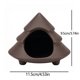 thumbnail image 3 of CaiYueKe Handcrafted Ceramic Cedar Shaped Palo Santo Incense Holder Sage Smudge Stick Burner Ash Catcher with Chimney for Incense Cones Wood Sticks Room Home Decor Aromatherapy Gift, 3 of 6