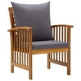 thumbnail image 4 of vidaXL 5 Piece Patio Lounge Set with Cushions Solid Acacia Wood, 4 of 9
