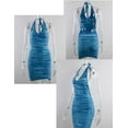 thumbnail image 2 of Women’s Halter Neck&nbsp;Bodycon Knitted Dress Bandage Y2K Sexy Summer Beach&nbsp;Backless Mini Dresses, 2 of 7