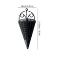 thumbnail image 3 of Cadancy Wall Hanging Planter Basket for Indoor Outdoor Plants Vertical Carrot Shaped Garden Decor Woven Flower Pot Holder Rattan Container Ferns Succulents Herbs Porch Balcony Patio Organizer, 3 of 6