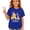 AB49 Blue, variant on Bainana Teen Girl'S Back-To-School T Shirts Graphic Print Short Sleeve Crew Neck Tops Casual Comfortable Kids Summer Everyday Wear Outfits For Age 3-13 Years