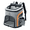 L gray orange upgrade, variant on Pet Portable Backpack for Outdoor,L gray black upgrade
