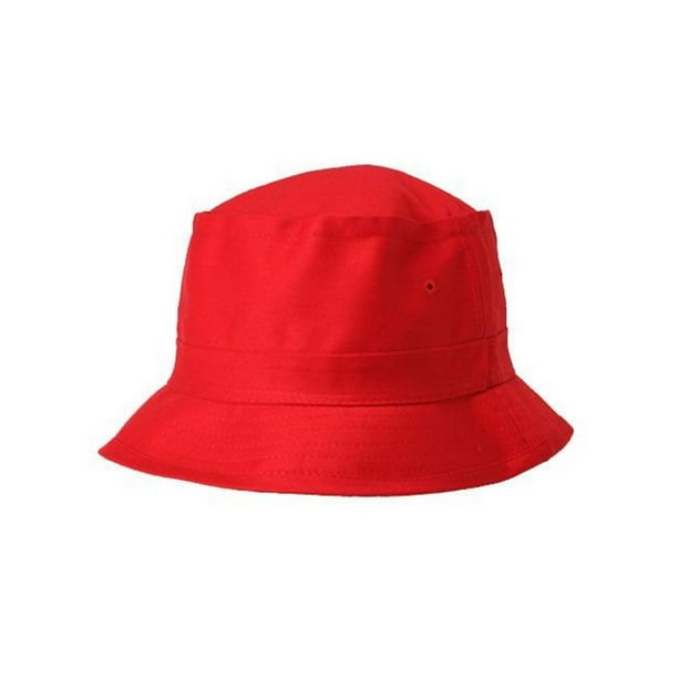 TopHeadwear Blank Outdoor Bucket Hat, Red XL 