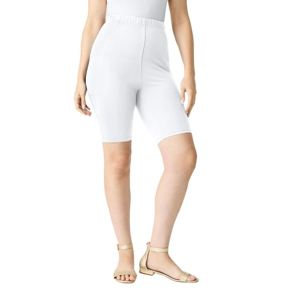 Roaman's Women's Plus Size Side-Pocket Bike Short