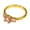Pink, variant on PAURO 3-Stone Rings for Women Gemstone Cubic Zirconia Stainless Steel Pink Black Yellow Colorful Personalized Gold Plated Simple Cute Dainty Eternity Band Circle Jewelry Black Size 7