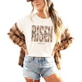 thumbnail image 4 of He Is Risen Shirt for Women - Ink-Printed Pearls Easter Matthew 28:6 Floral Tee Ivory Shirt Adult Medium, 4 of 7