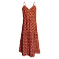 thumbnail image 1 of Vestido George Talla M Escote Cruzado Estampado Terra, 1 of 4