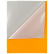 JAM Paper Full Page Labels Stickers, 8 1/2 x 11, Neon Orange, 10 per Pack