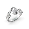 thumbnail image 2 of 7.50MM D-F VS Moissanite Engagement Ring (1.35 ct Moissanite Weight, 1.5 ct dew) Round Cut 14K Gold, 2 of 4