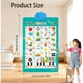 thumbnail image 7 of Interactive Phonics Learning Wall Chart for Children – English and Spanish, featuring songs, letters, numbers, animal vocabulary, and a piano, a bilingual toy with interactive touch buttons., 7 of 7