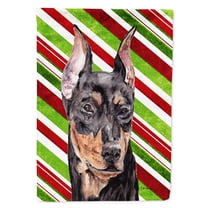 German Pinscher Candy Cane Christmas Flag Canvas House Size
