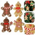 thumbnail image 2 of 12pcs/set Christmas Tree Hanging Ornaments Gingerbread Man Candy Party Christmas Tree Decor, 2 of 5